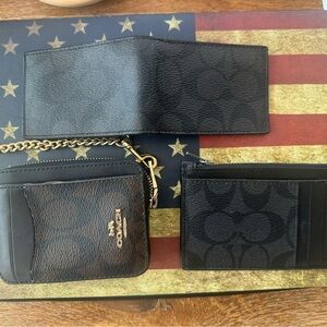 Coach Wallet set . Comes with all 3 shown
